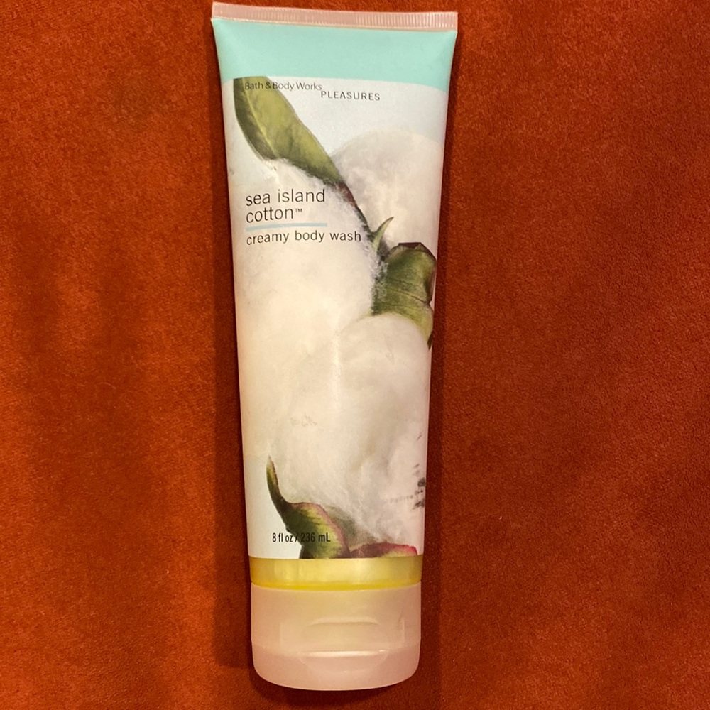 Bath & Body Works Sea Island Cotton Creamy Body Wash - White and Green